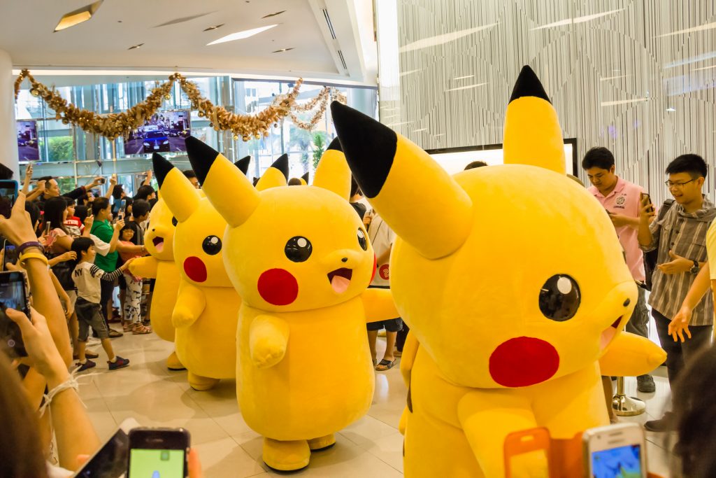 BANGKOK,THAILAND - JAN 11: Pokemon Together at Siam Paragon department store on January 11,2015 at Siam Paragan department store in Bangkok,thailand