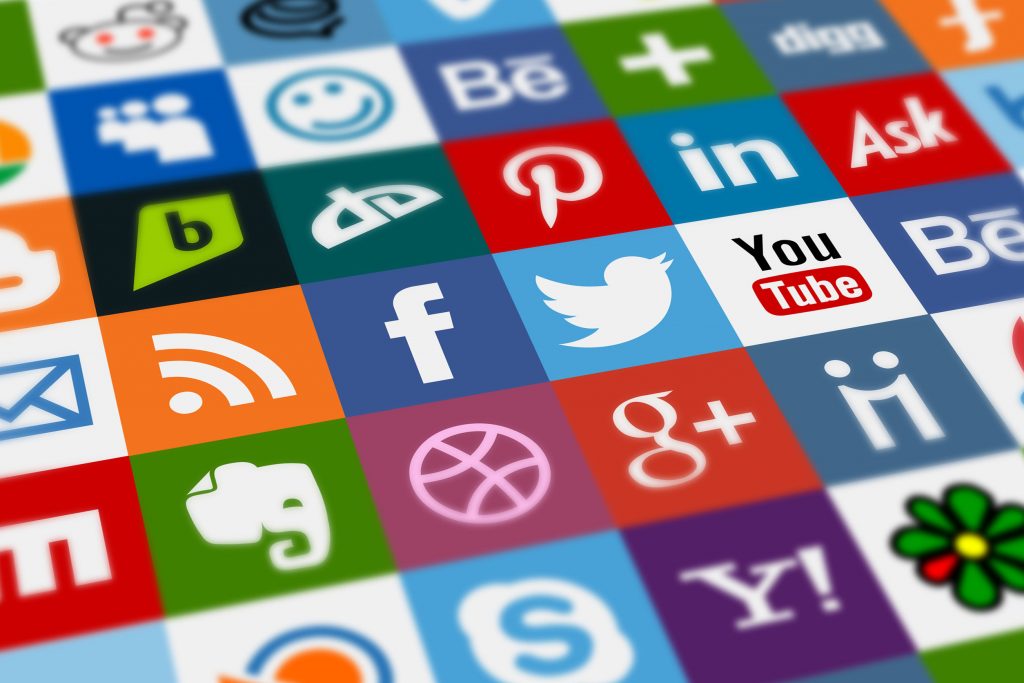 social media marketing icons apps logos