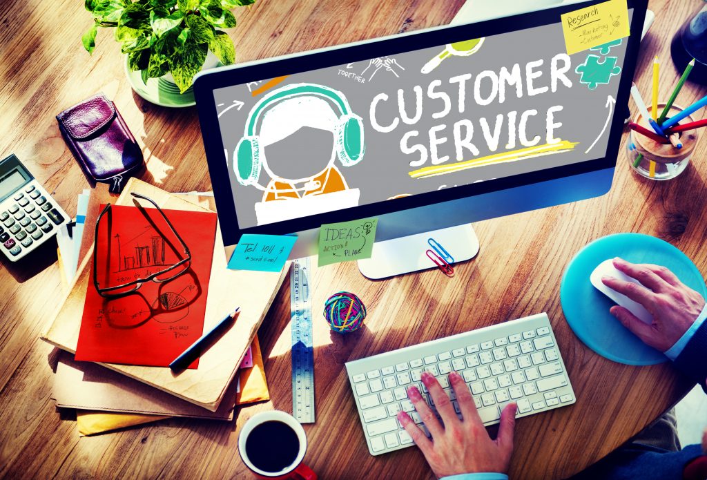 Customer Service Call Center Agent Care Concept 