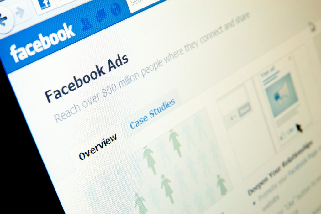 14564864 - facebook ads page in facebook social media website.