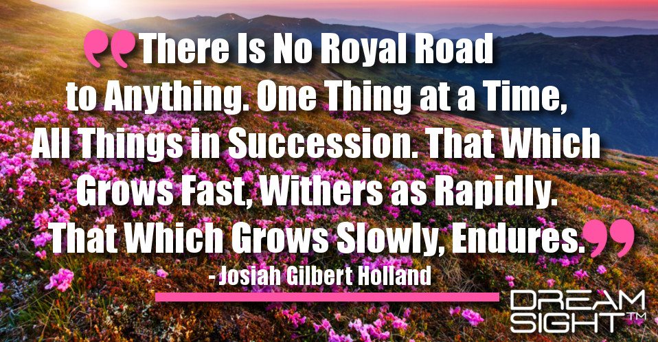dreamight_marketing_dream_quote_there_no_royal_road_anything_one_thing_time_all_things_succession_which_grows_fast_withers_rapidly_which_grows_slowly_endures_josiah_gilbert_holland