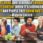 People Share, Read, And Generally Engage More With Any Type Of Content When It’s Surfaced Through Friends And People They Know And Trust