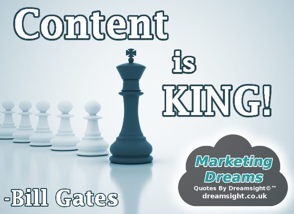DreamSight Internet Limited. Content King Marketing Quotes